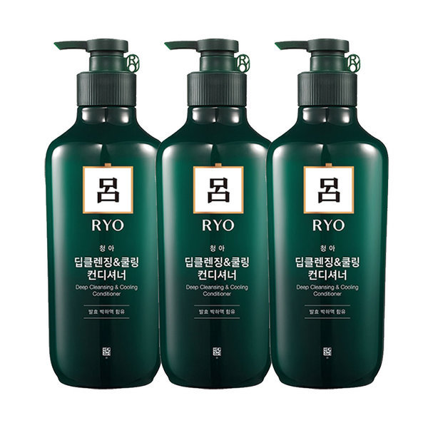 려 청아 딥클렌징쿨링 컨디셔너 550ml x 3개