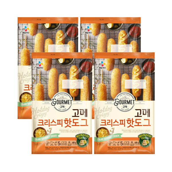 고메 크리스피 핫도그 400g (냉동) 4개