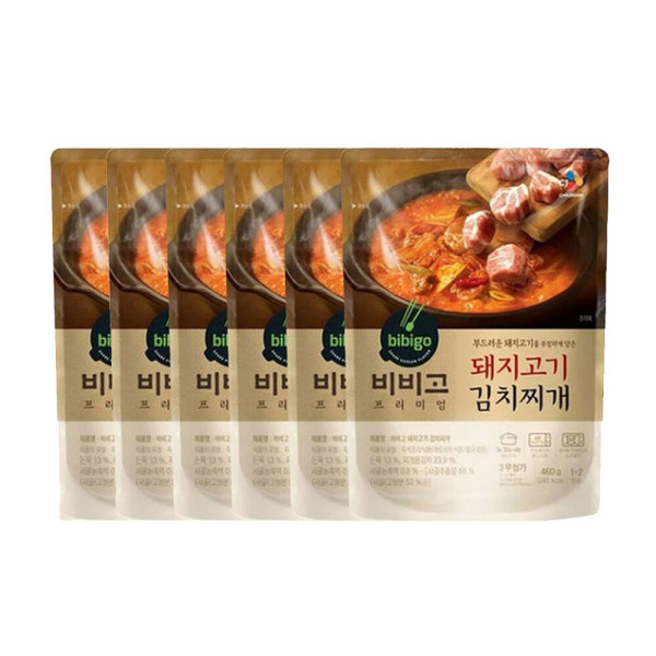 비비고 프리미엄 돼지고기 김치찌개 460G 6개