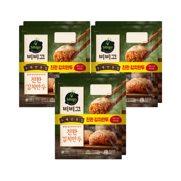 비비고 수제진한김치만두400g x2번들(냉동) 3개