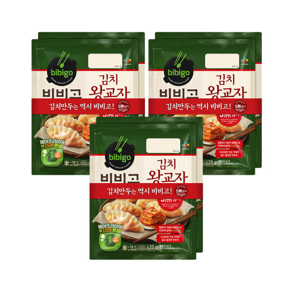 비비고 김치왕교자420g x2번들(냉동) 3개